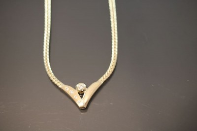 Brillant-Collier, 585 Gold 11,9