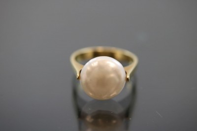 Perlen-Ring, 585 Gold 4,5