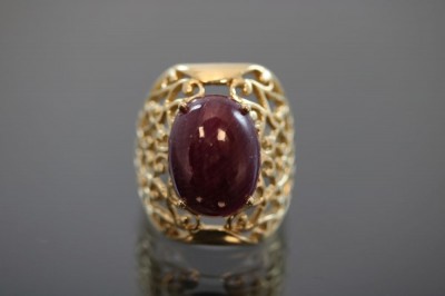 Rubin-Ring, 585 Gold 10