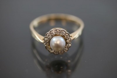 Perl-Diamant-Ring, 585 Gold 3