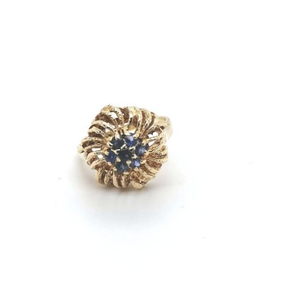 Saphir-Ring, 585 GG 4,9