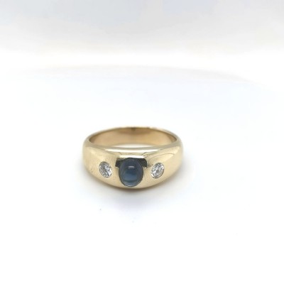Saphir-Ring, 585 GG 10,6