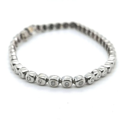 Brillant-Armband, 585 WG 18,6